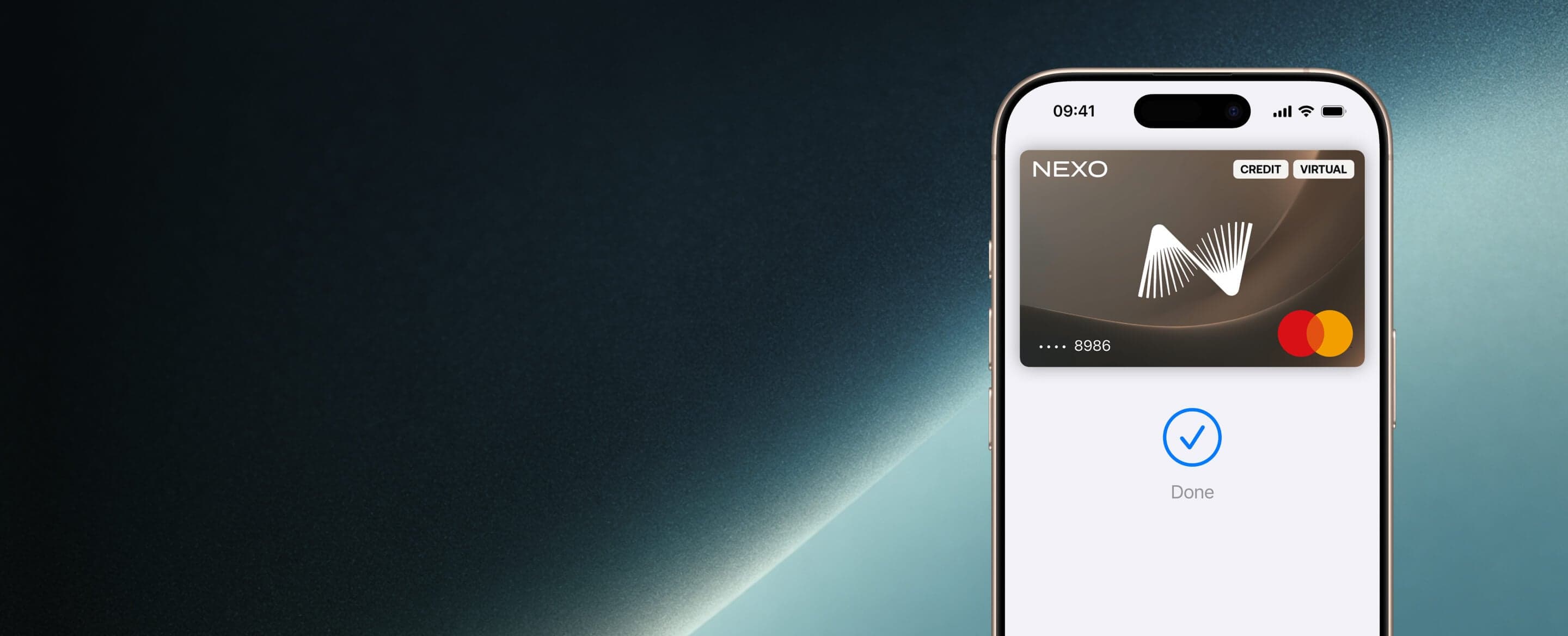 Nexo Card in Apple Pay on an iPhone